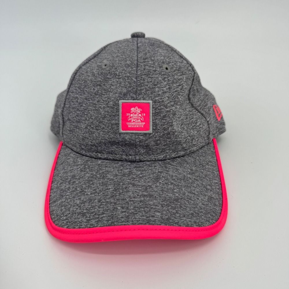 100th PGA Championship Bellerive Golf Women Hat New Era Grey Pink Adjustable